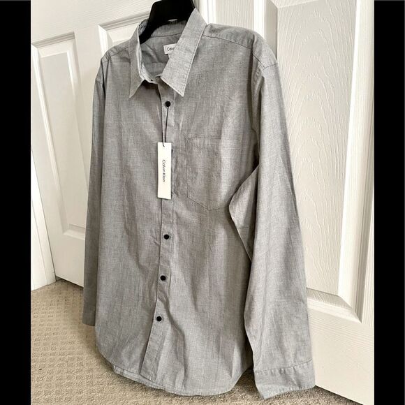 NWT Calvin Klein The Stretch-Cotton Shirt - Picture 3 of 12